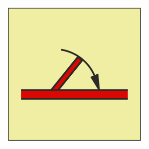 A Class Fire Door Self Closing Photoluminescent Sign IMO 6033 IMO