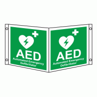 AED Automated Projecting 3D Defribrillator Sign