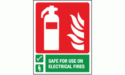 Safe for use on electrical fires