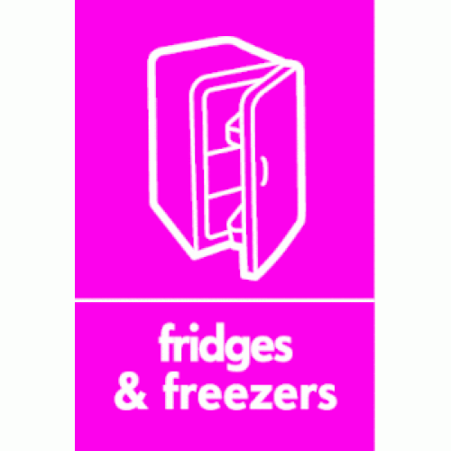Fridges & Freezers Waste Recycling Signs | WRAP Recycling Signs ...