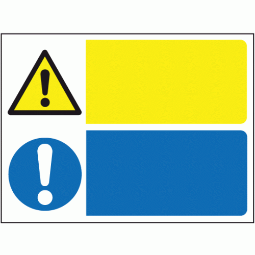 Danger information multi-purpose blank signs sign