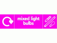 mixed light bulbs recycle & icon 