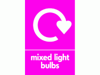 mixed light bulbs recycle 