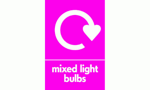 mixed light bulbs recycle 