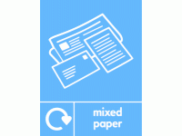 mixed paper recycle & icon 