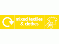 mixed textiles & clothes recycle & icon 