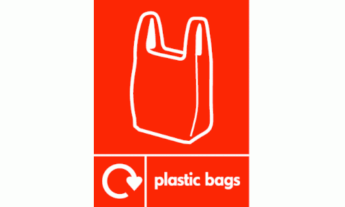 plastic bags recycle & icon 