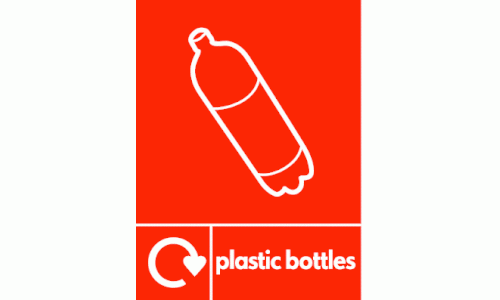 plastic bottles recycle & icon 