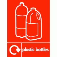 Plastic Bottles Waste Recycling Sign