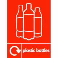 Plastic Bottles Waste Recycling Sign