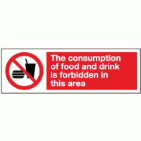 The consumption of food and drink is forbidden in this area