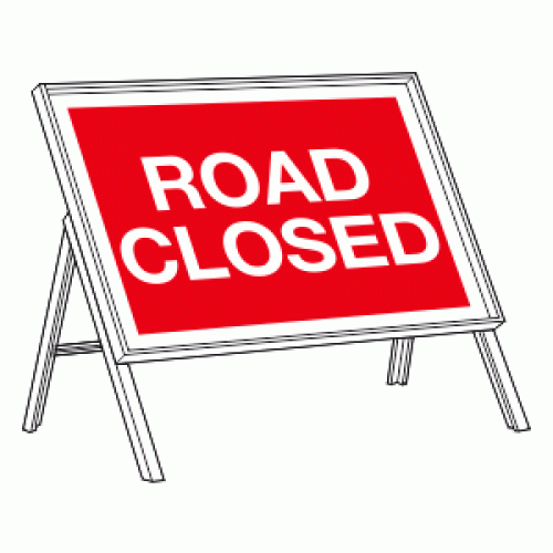 Road Closed Sign Printable