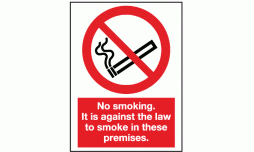 No Smoking By Law Signs No Smoking Signs Safety Signs