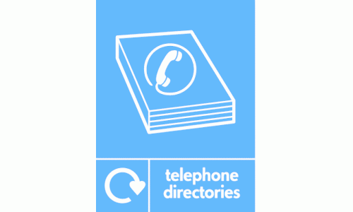 telephone directories recycle & icon 