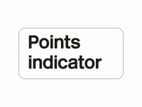 Points indicator sign