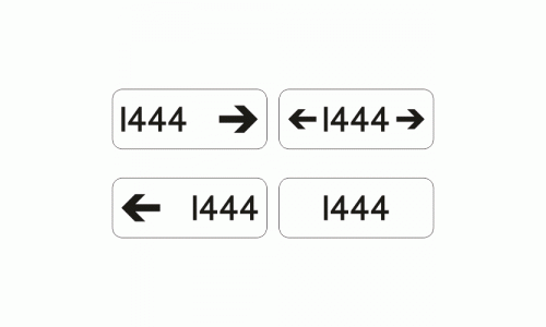 Ground Position Light Signal Identification Plate Sign