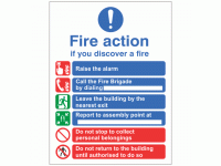 6 Point Fire Action Notice