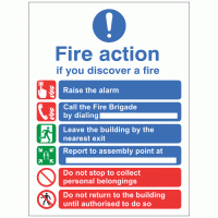 6 Point Fire Action Notice