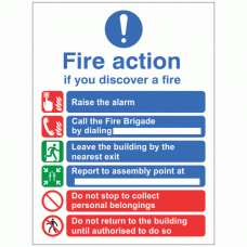 6 Point Fire Action Notice