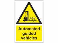 Automated guide vehicles sign