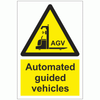 Automated guide vehicles sign