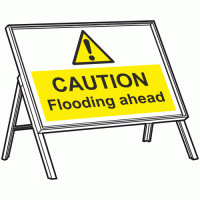 Caution Flooding ahead sign