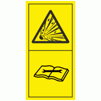 Explosion Risk Check Service Manual Sticker