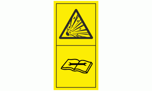 Explosion Risk Check Service Manual Sticker