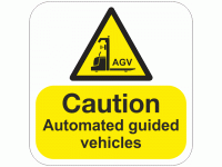 Caution Autonmated Guided Vehicles Fl...