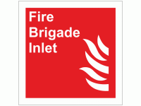 Fire Brigade Inlet Sign