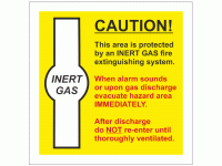 INERT GAS Extinguisher System Sign