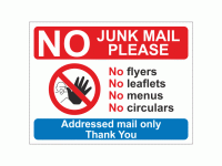 NO Junk mail please sign