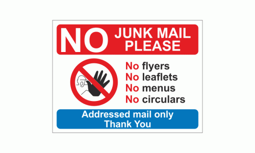 NO Junk mail please sign