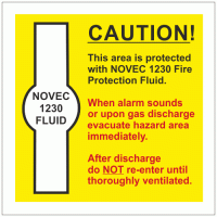 NOVEC 1230 FLUID Sign