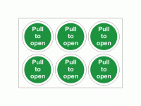 Pull to Open Stickers