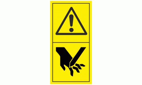 Warning Sharp Blade Sticker | Warning Safety Signs | Safety Signs and ...