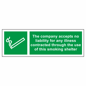 Smoking shelter rules sign | No Smoking Signs | Safety Signs & Notices