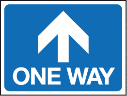 One way ahead sign | Traffic Signs | Safety Signs & Notices