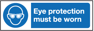 Eye protection must be worn sign | Mandatory Safety Signs | Safety ...