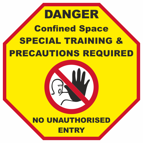 Danger Confined Space Sign | Safety Signs And Notices