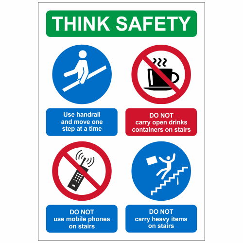 Think safety Sign | Handrail Signs | Safety Signs and Notices