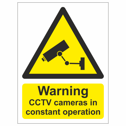 Cctv stickers hot sale for inside windows